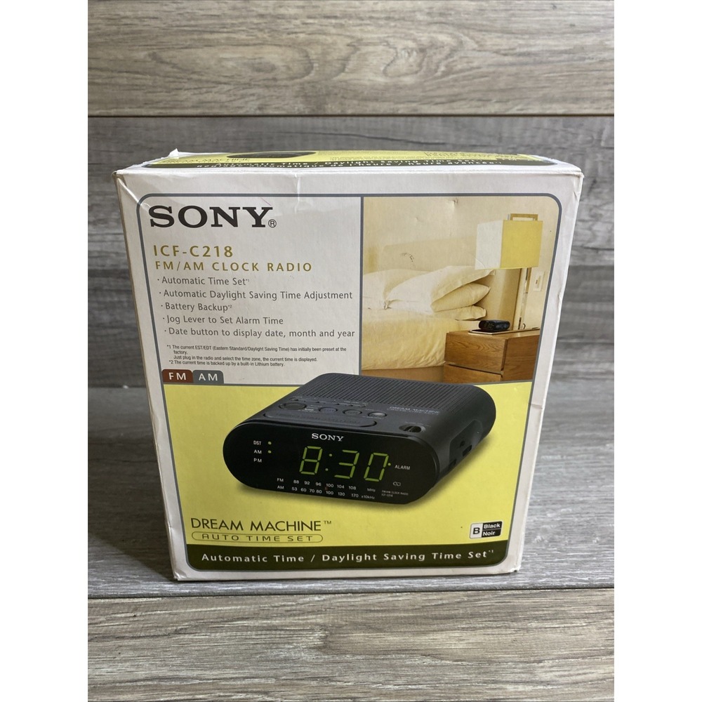 Sony ICF-C218 FM/AM Clock Radio Dream Machine NEW Open Box